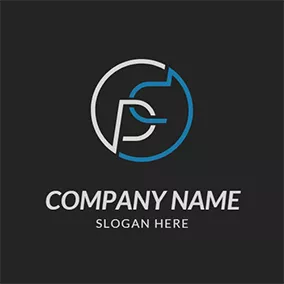 Dc Logo Simple Circle Interlace Letter D C logo design