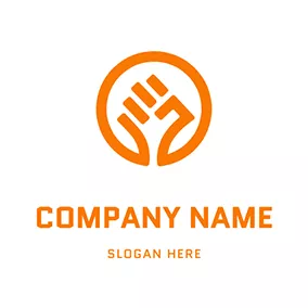 Punch Logo Simple Circle Punch Logo logo design