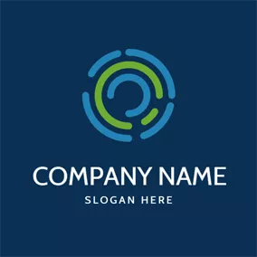 Lock Logo Simple Fingerprint Lock logo design