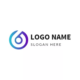 Company & Organization Logo Simple Gradient Color Circle logo design