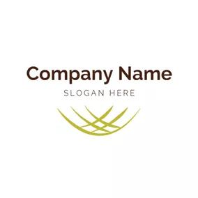 Bird Nest Logo Simple Green Bird Nest logo design
