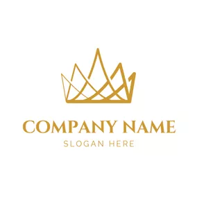 Abstract Logo Simple Gridding Crown logo design