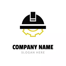 Gear Logo Simple Helmet Gear Workshop logo design