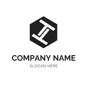 Tt Logo Simple Hexagon Letter T T logo design