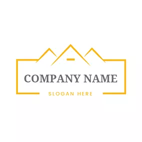 House Logo Simple House Shape Town logo design