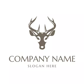 Impala Logo Simple Impala and Beautiful Horn logo design