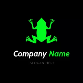 Foot Logo Simple Iridescent Frog logo design