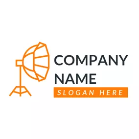 Art - Simple Orange Floodlight logo design