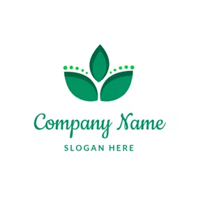 Agriculture Logo Simple Organic Leaf Icon logo design