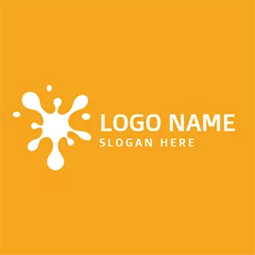 Virus Logo Simple Splash Cell Virus logo design