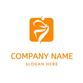 Zumba Logo Simple Square and Abstract Zumba logo design