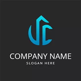 Sc Logo Simple Symbol Abstract Letter S C logo design