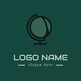 Geography Logo Simple Terrestrial Globe logo design