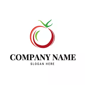 Tomato Logo Simple Tomato Icon logo design