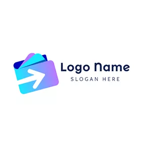 Finance & Insurance Logo Simple Wallet Arrow Payment logo design