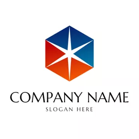 Abstract Logo Six Pointed Star Icon logo design