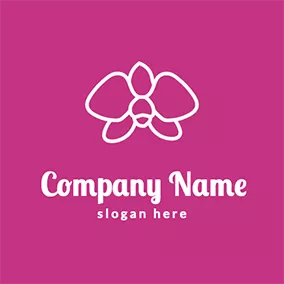 Sketch Logo Sketch Of An Orchid Flower logo design