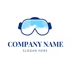 Winter Logo Ski Goggles logo design