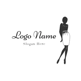 Logótipo Blogue Slender Female Model logo design