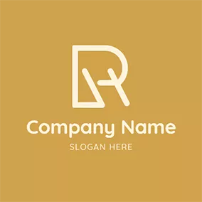 Hr Logo Slide and Abstract Letter H R logo design