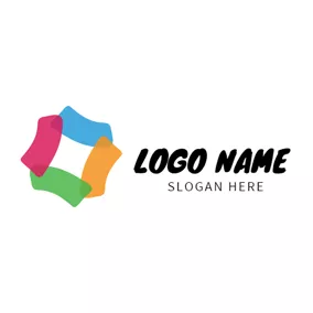 Abstract Logo Small Colorful Pattern logo design