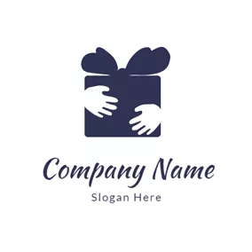 Logótipo Presente Small Hands and Gift Box logo design