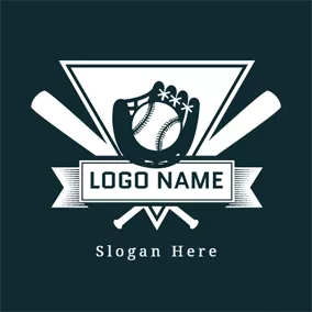 Club Logo Small White Baseball Badge logo design