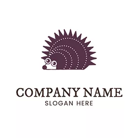 Hedgehog Logo Smart Cartoon Hedgehog logo design