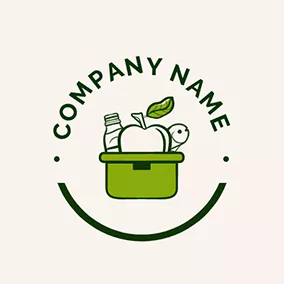 Smile Logo Smile Basket Food Grocery logo design