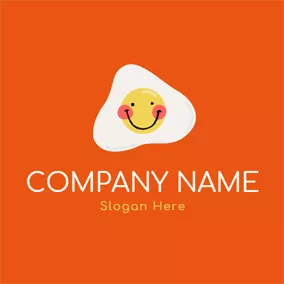 蛋logo Smile Face and Egg logo design