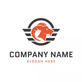 Zodiac Logo Special Encircled Aries Horned Goat logo design