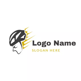 Speed Logo Speed and Crash Helmet logo design