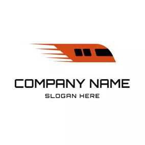 Railway Logo Speed and Railway Engine logo design