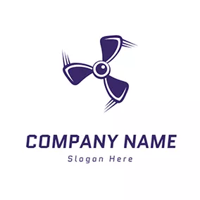 Propeller Logo Speed and Rotating Propeller logo design