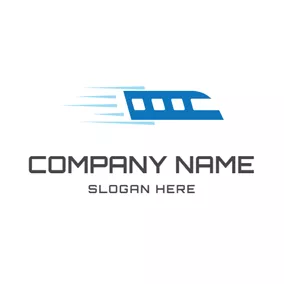 Train Logo Speed and Train Head logo design
