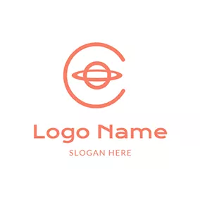 Halo Logo Sphere Line Circle Saturn logo design