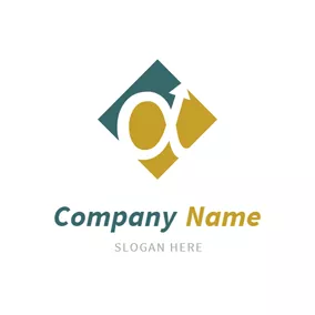 Alpha Logo Square and Alpha Symbol logo design