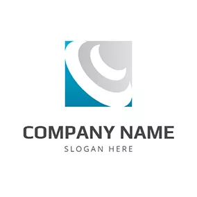 Cのロゴ Square Circle Letter C C logo design