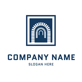 Arch Logo Square Visual Effect Arch Gate logo design