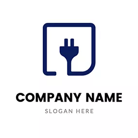 Logotipo Industrial Square Wire and Plug logo design