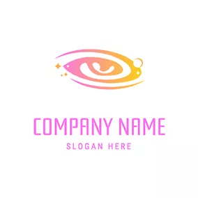 Galaxy Logo Star Gradient Twirl Galaxy logo design