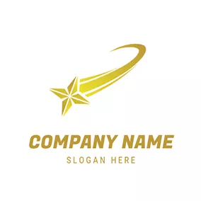 Comet Logo Stereoscopic Comet and Tail logo design