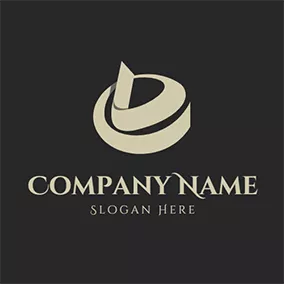 De Logo Stereoscopic Paper Folding Letter D E logo design