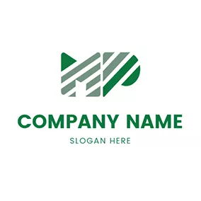 Stripe Logo Stripe Abstract Letter M P logo design