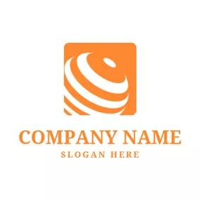 Logótipo Notícias Stripe Earth Square and News logo design