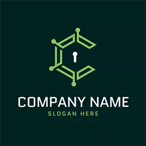 Crypto Logo Structure Trapezoid Combination logo design