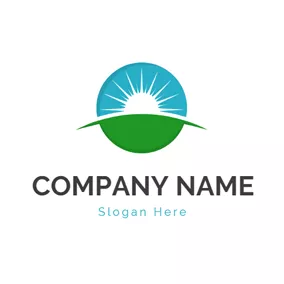 Light Logo Sun Light and Orbit logo design