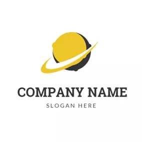 Eclipse Logo Surrounded Moon and Covered Sun logo design