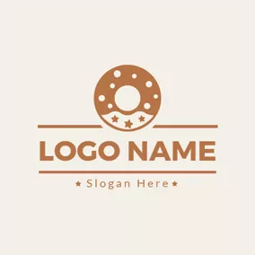 Chocolate Logo Sweet Chocolate Doughnut logo design