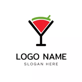 Juice Logo Sweet Watermelon and Juice logo design